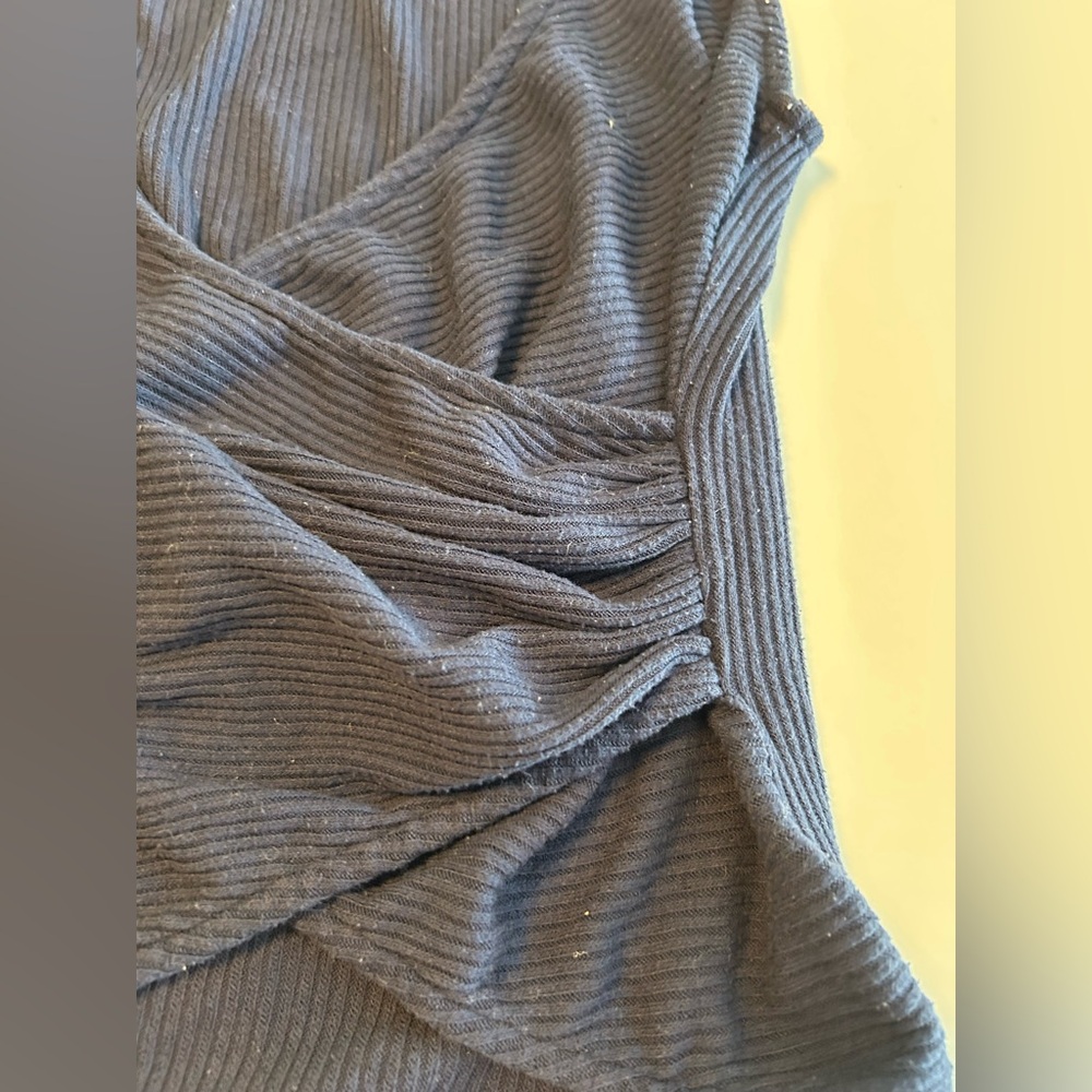 Lovers and Friends, Sally Wrap Top, Navy blue, Sleeveless, V- Neck, Sz XS - Picture 9 of 12